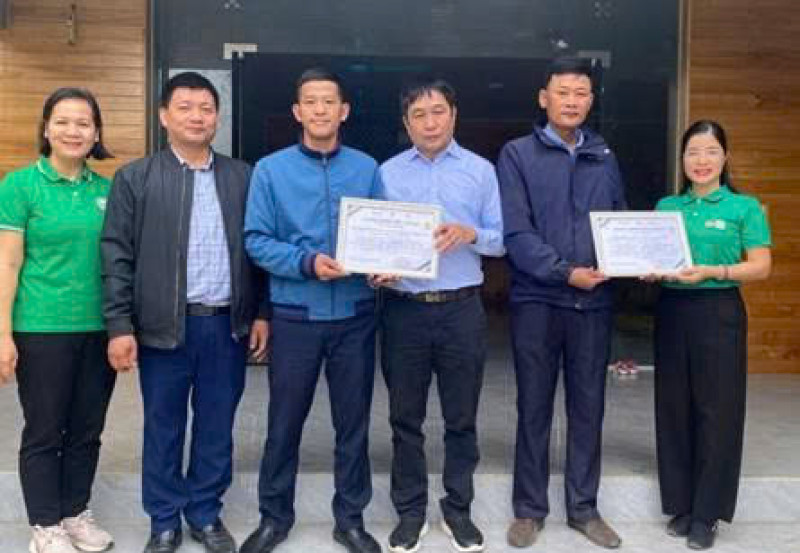 HTX NÔNG LÂM NGHIỆP XANH NHẬN CHỨNG NHẬN PGS